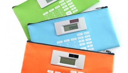 EWT1501 PU Stationery Pouch With Calculator