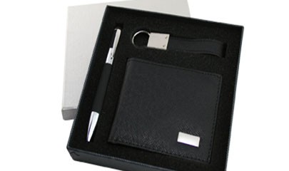 HGS1002 Wallet With Keychain & Pen In Set