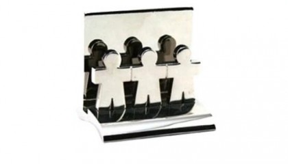 HHL1000 Hand In Hand Metal Name Card Holder